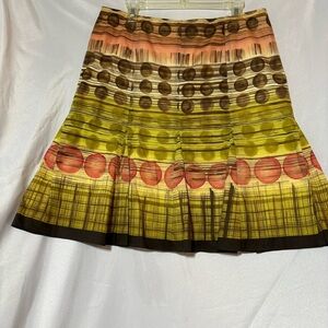 2/$30 Talbot’s Pleated Multi-Color Skirt Size 14